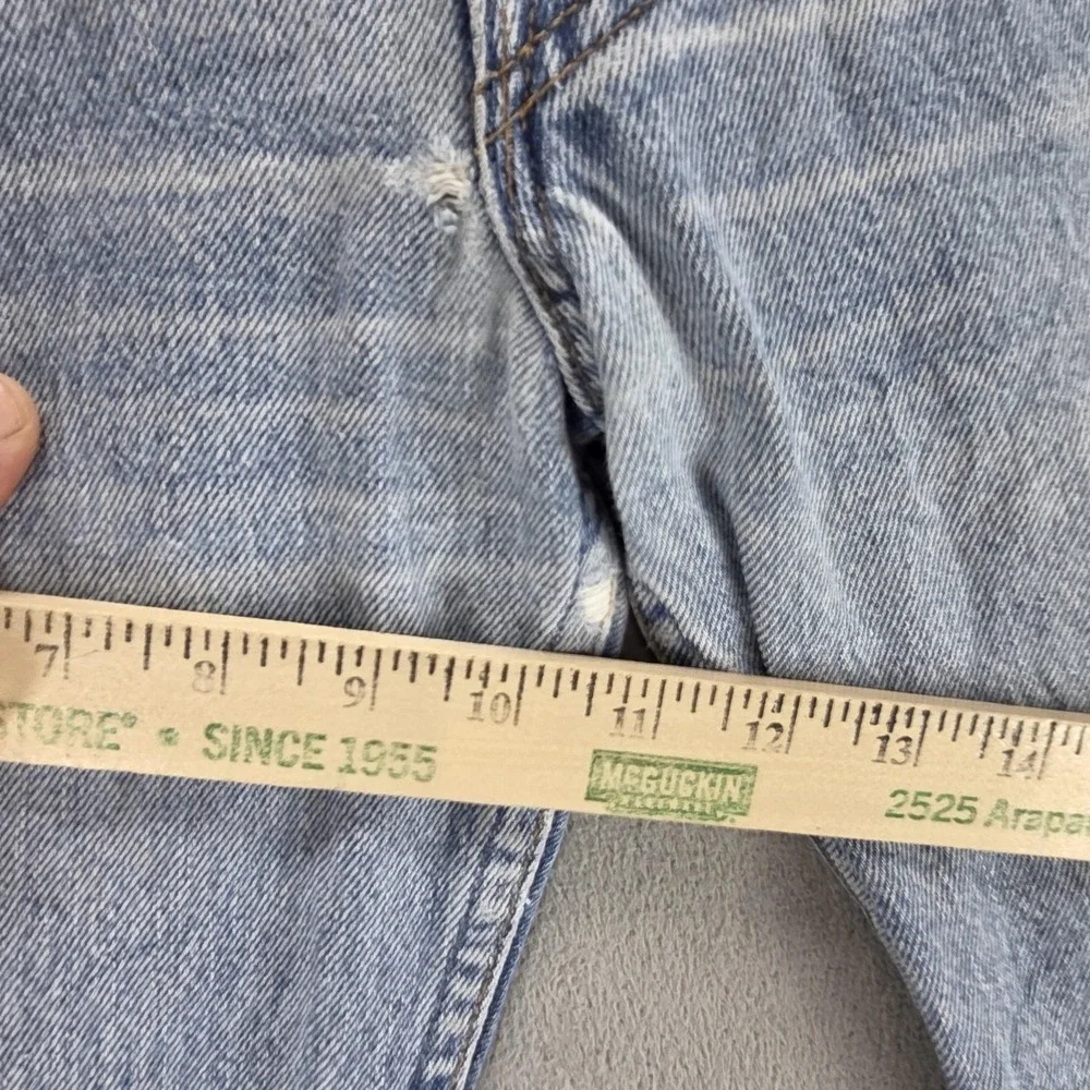 Vintage Levis 501 Jeans Mens 30x32 Blue Straight Light Wash Button Fly Made USA